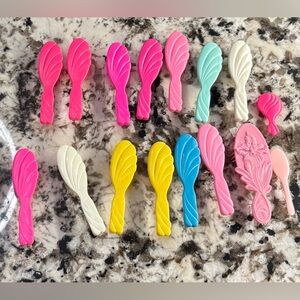 Lot of Vintage Barbie Doll Toy Hair Brushes